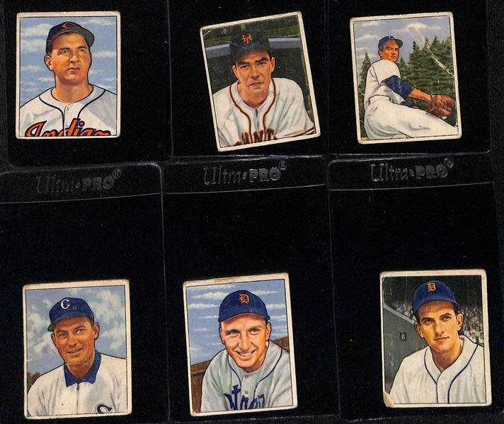 Lot of (41) 1950 Bowman Baseball Cards w. Casey Stengel