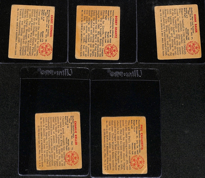 Lot of (41) 1950 Bowman Baseball Cards w. Casey Stengel