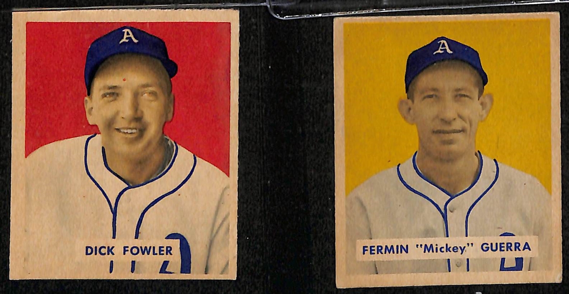 Lot of (10) 1948-1955 Bowman Baseball Cards w. Red Schoendienst & Ernie Banks (2nd year)