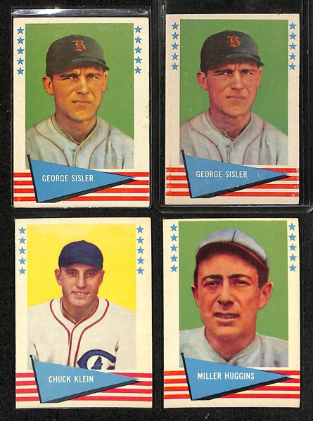Lot of (14) 1961 Fleer Baseball Cards & (14) 1963 Fleer Baseball Cards w. 1963 Warren Spahn Beckett RCR 4.5
