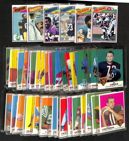 Lot of (38) 1969 Topps Football Cards w. Substars & Commons