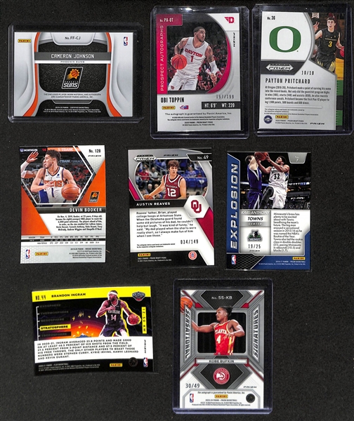 Basketball Card Bulk Lot (3 Row Box) w. (26) Autographs + Jerseys, (22) Numbered Cards, Short Prints, Rookies, Inserts, +