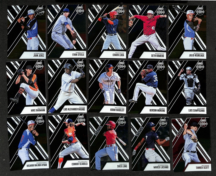 Baseball Card Bulk Lot (2 Row Box) w. 77 Autographs + Jerseys, (70) Numbered Cards, Rookies, +