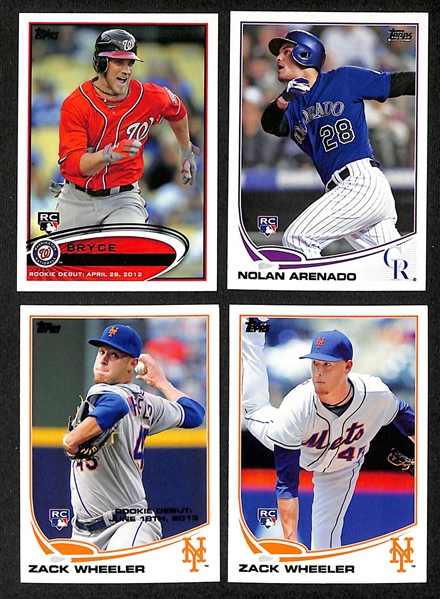 2012 Topps Update + 2013 Topps Update Complete Sets (Harper, Arenado, Wheeler Rookies) w. 2013 Update Inserts, Parallels, Relics