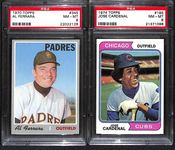 Lot of (10) 1970-1974 Graded Baseball Cards w. a 1974 Topps Nolan Ryan BVG 6 & 1972 O-Pee-Chee Willie Stargell SGC 8