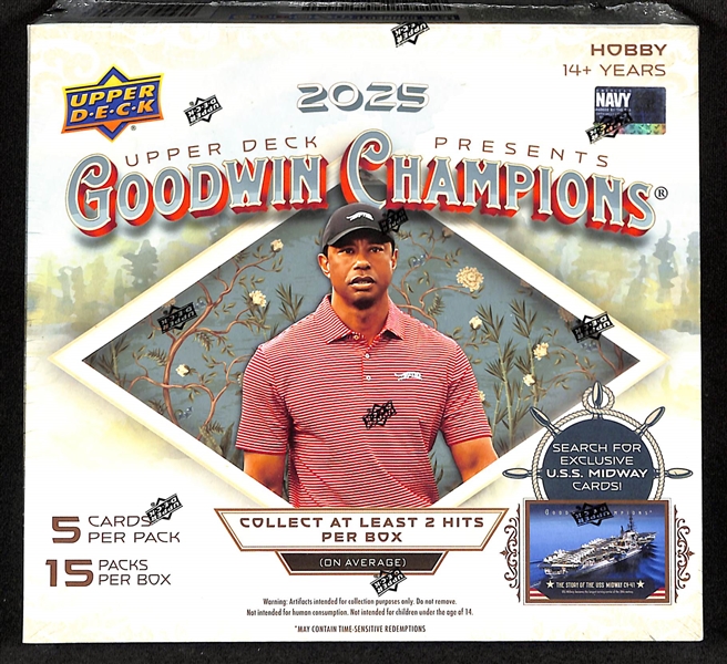 Factory Sealed 2025 Upper Deck Goodwin Champions Hobby Box