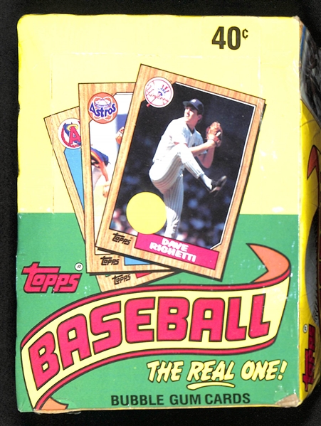 Lot of (5) Sealed Baseball Wax Boxes inc. a 1987 Topps Baseball Wax Box