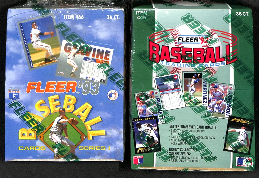 Lot of (5) Sealed Baseball Wax Boxes inc. a 1987 Topps Baseball Wax Box