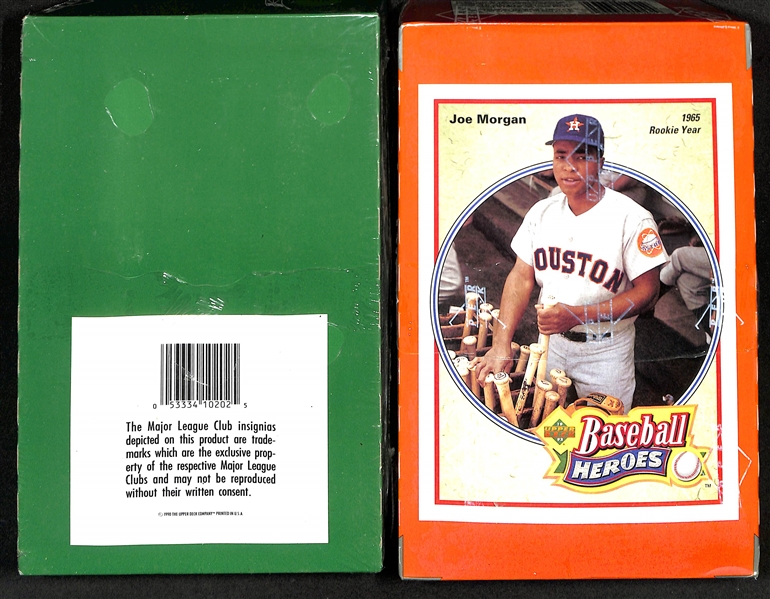 Lot of (4) Sealed Upper Deck Baseball Wax Boxes w. a 1990 Upper Deck Baseball