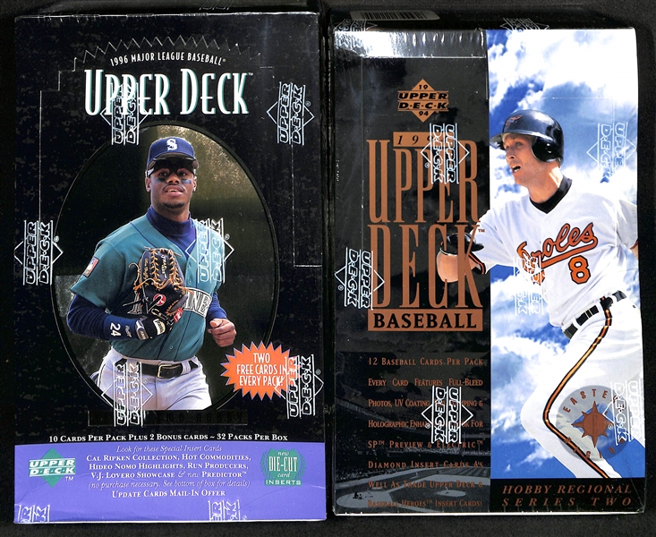 Lot of (5) Sealed Upper Deck Baseball Wax Boxes w. 1994 Upper Deck Series 2