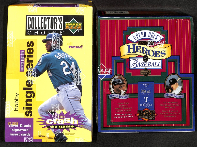 Lot of (5) Sealed Upper Deck Baseball Wax Boxes w. 1994 Upper Deck Series 2