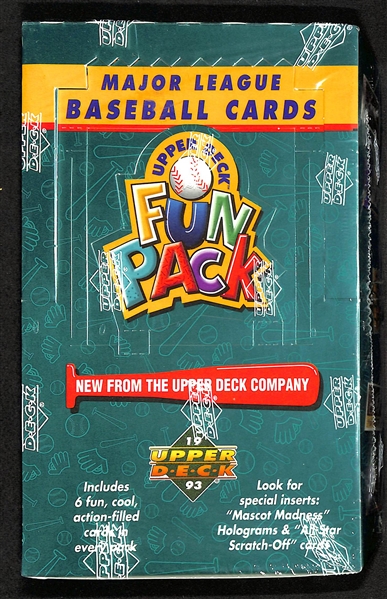Lot of (5) Sealed Upper Deck Baseball Wax Boxes w. 1994 Upper Deck Series 2