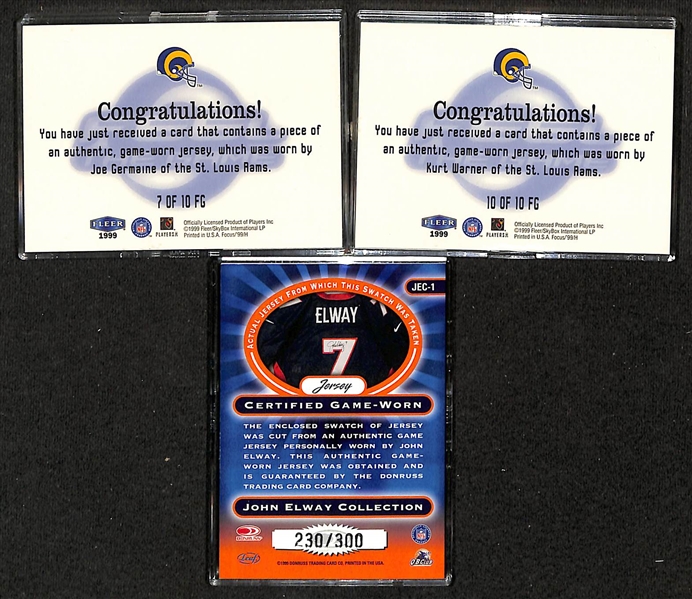 1999 Rookies and Stars = 1999 Fleer Focus Football Complete Sets w. Rookies, Inserts, Relics, +