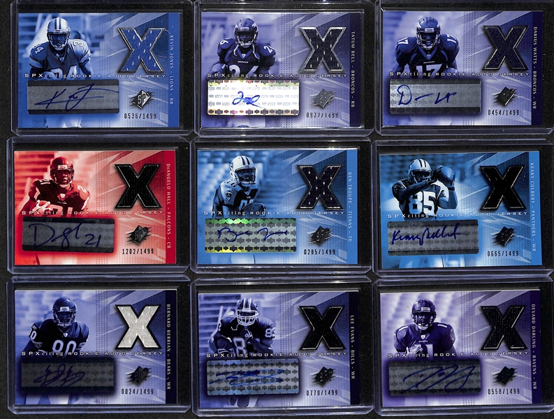 2004 Upper Deck SPx NFL Rookie SPXciting Autograph Rookie Card Set (All 31 Cards) w.  Eli Manning SGC 8 (10 Auto) , Ben Roethlisberger SGC 8 (10 Auto), Philip Rivers SGC 8, Larry Fitzgerald SGC 8.5, +