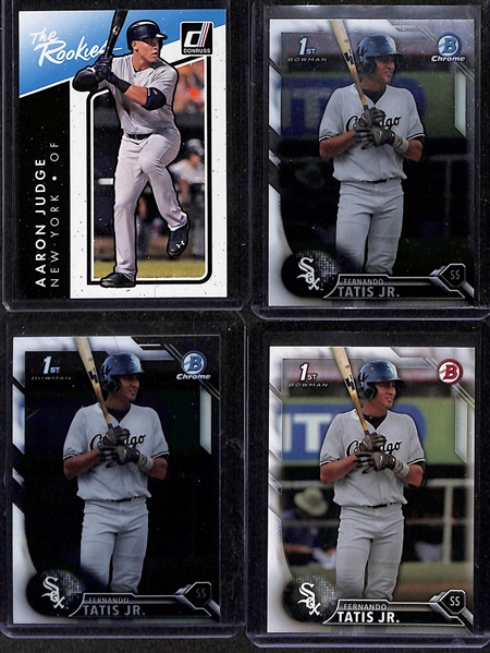 Baseball Card Bulk Lot (3 Row Box) w. 2016 Bowman Complete Set, (22) Autographs + Relics inc. (2) Bowman Chrome Aaron Nola Rookie Autographs