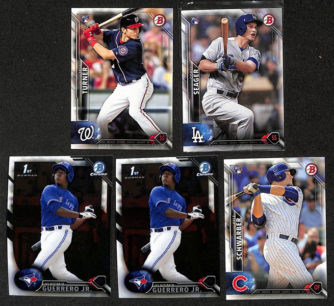 Baseball Card Bulk Lot (3 Row Box) w. 2016 Bowman Complete Set, (22) Autographs + Relics inc. (2) Bowman Chrome Aaron Nola Rookie Autographs