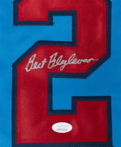 Bert Blyleven Minnesota Twins Autographed Stitched  Stat Jersey (JSA COA)