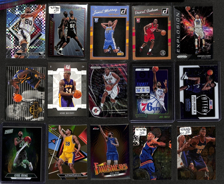 Basketball Card Bulk Lot (2 Row Box) w. Rookies, Inserts, Autographs, Relics, +