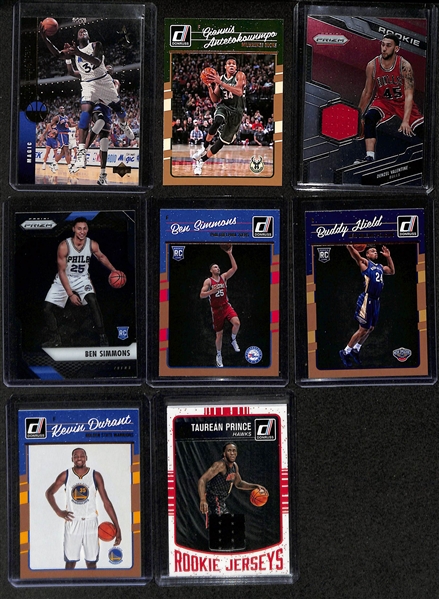 Basketball Card Bulk Lot (2 Row Box) w. Rookies, Inserts, Autographs, Relics, +