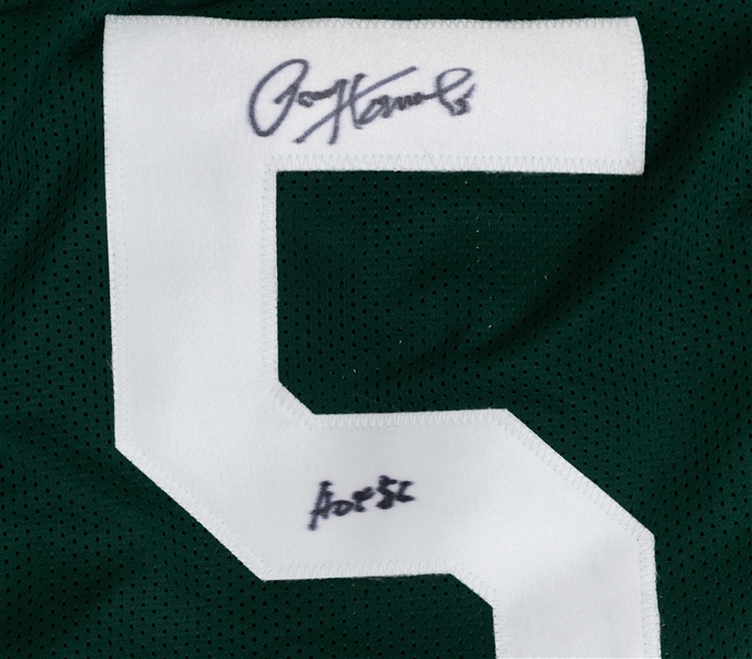 Lot of (2) Hall of Fame Signed Customer Football Jerseys w. Paul Hurnung (BAS COA)  & Warren Sapp (BAS COA)