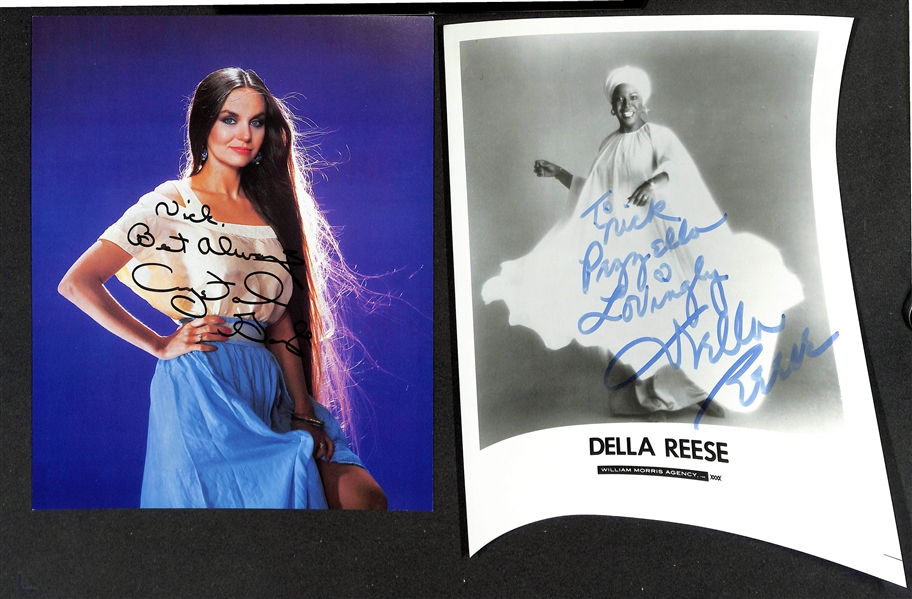 Lot of (9) Signed Female Singer Photos (many personalized) w. Crystal Gayle, Delle Reese (JSA Auction Letter)