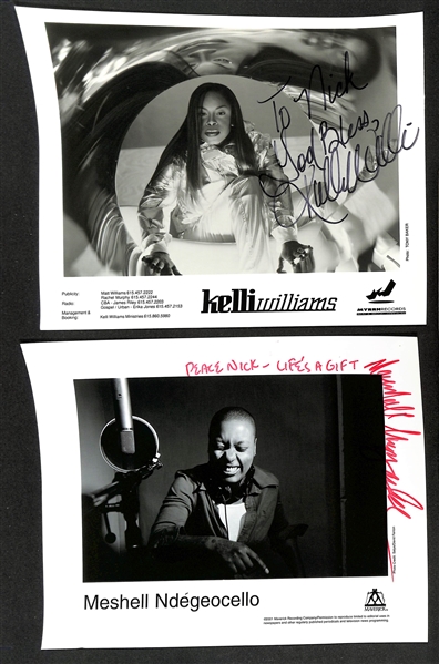 Lot of (9) Signed Female Singer Photos (many personalized) w. Crystal Gayle, Delle Reese (JSA Auction Letter)