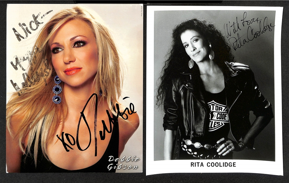 Lot of (12) Signed Female Singer Photos (many personalized) w. Alanis Morissette &  Bonnie Raitt (JSA Auction Letter)