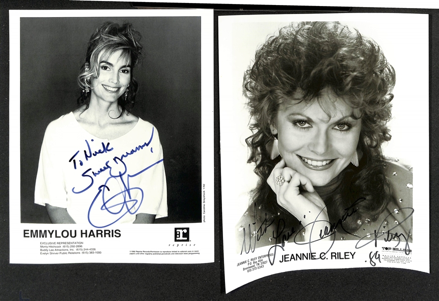 Lot of (12) Signed Female Singer Photos (many personalized) w. Alanis Morissette &  Bonnie Raitt (JSA Auction Letter)