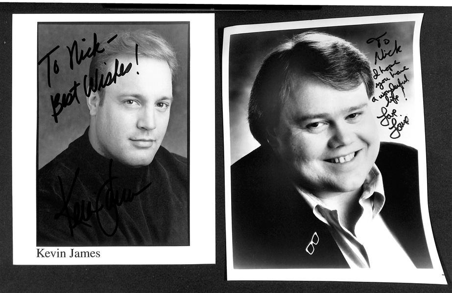 Lot of (16) Signed Comedian Photos (many personalized) w. Phil Hartman, Bernie Mac, Damon Wayans, Buddy Hackett (JSA Auction Letter)