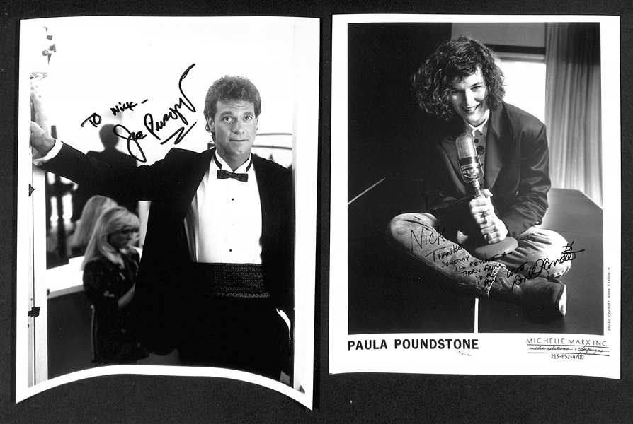 Lot of (16) Signed Comedian Photos (many personalized) w. Phil Hartman, Bernie Mac, Damon Wayans, Buddy Hackett (JSA Auction Letter)