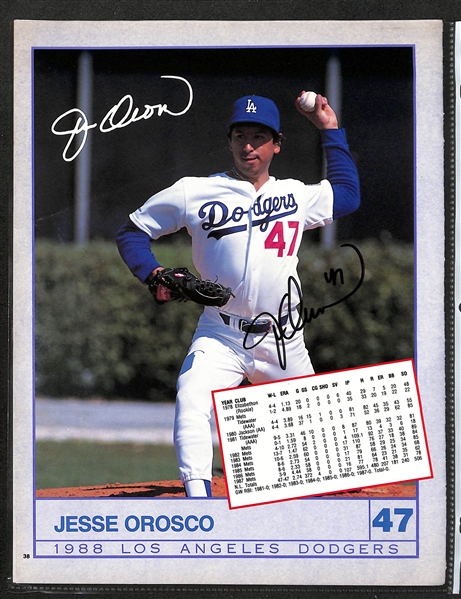 Lot of (40+) Signed L.A. & Brooklyn Dodger Prints w. Duke Snyder, Carl Erskine (HOF) & Ralph Branca, +(JSA Auction Letter)