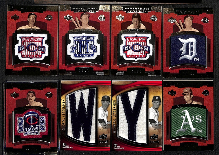 Lot of (16) Baseball Relic Cards w. Mickey Mantle and Roberto Clemente