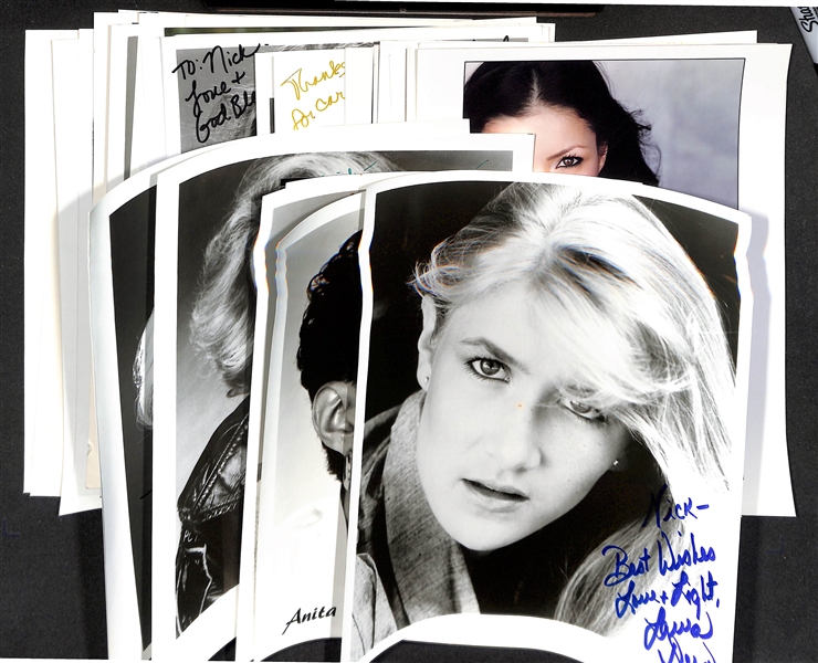 Lot of (40+) Actress Signed Photos (many personalized) w. Laura Dern, Nell Carter, +(JSA Auction Letter)