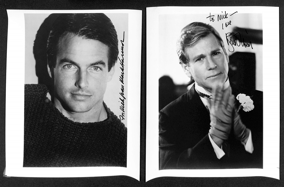 Lot of (60+) Signed Actor Photos (many personalized) W. Paul Reiser, Robert Urich, +(JSA Auction Letter)