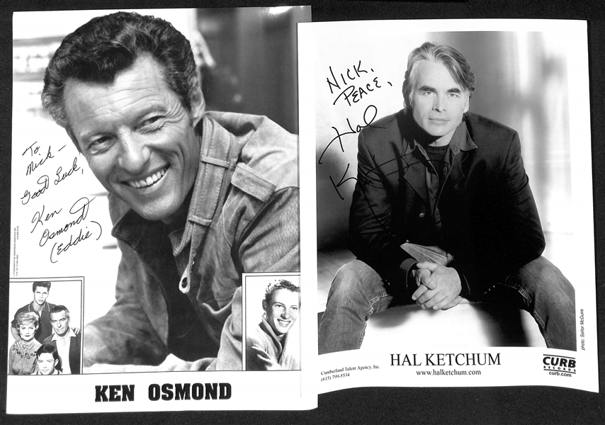 Lot of (45+) Male Celebrity Signed Photos (many personalized) w. Jamie Farr, Robert Blake , +(JSA Auction Letter)