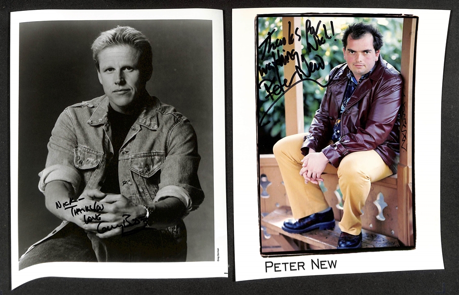 Lot of (60+) Male Celebrity Signed Photos (many personalized) w. Kevin Peter Hall, Gary Busey, +(JSA Auction Letter)