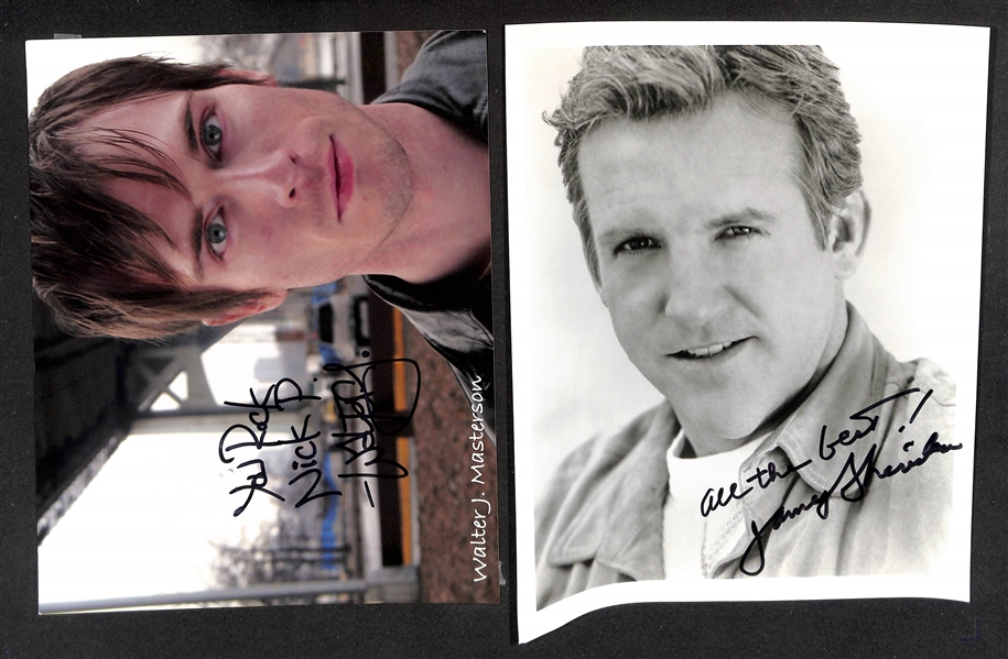 Lot of (60+) Male Celebrity Signed Photos (many personalized) w. Kevin Peter Hall, Gary Busey, +(JSA Auction Letter)