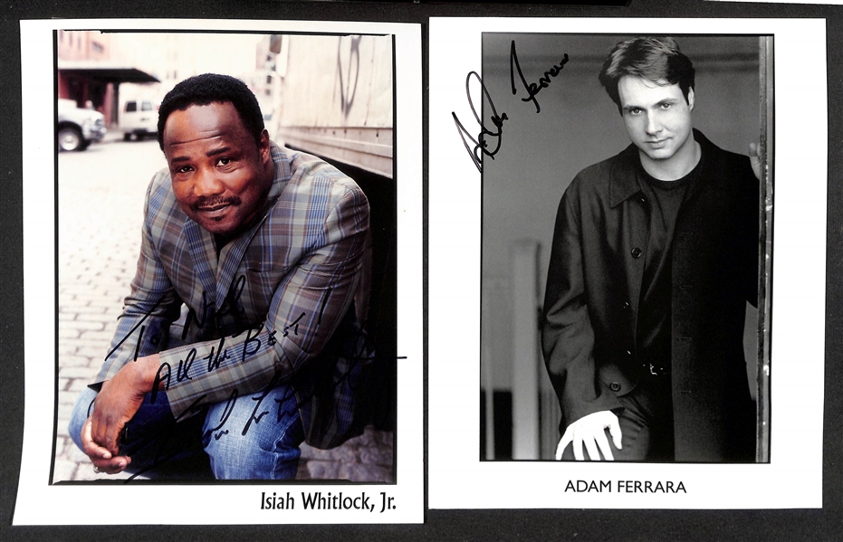 Lot of (60+) Male Celebrity Signed Photos (many personalized) w. Kevin Peter Hall, Gary Busey, +(JSA Auction Letter)