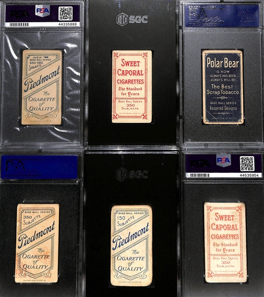(12) 1909-11 T206 Graded Cards w. Larry Doyle (PSA 2.5), Hal Chase, Sheckard (Polar Bear), Moose McCormick, Isbell, Pickering, Delehanty, Manning, Engle, Bliss, Crandall, Street
