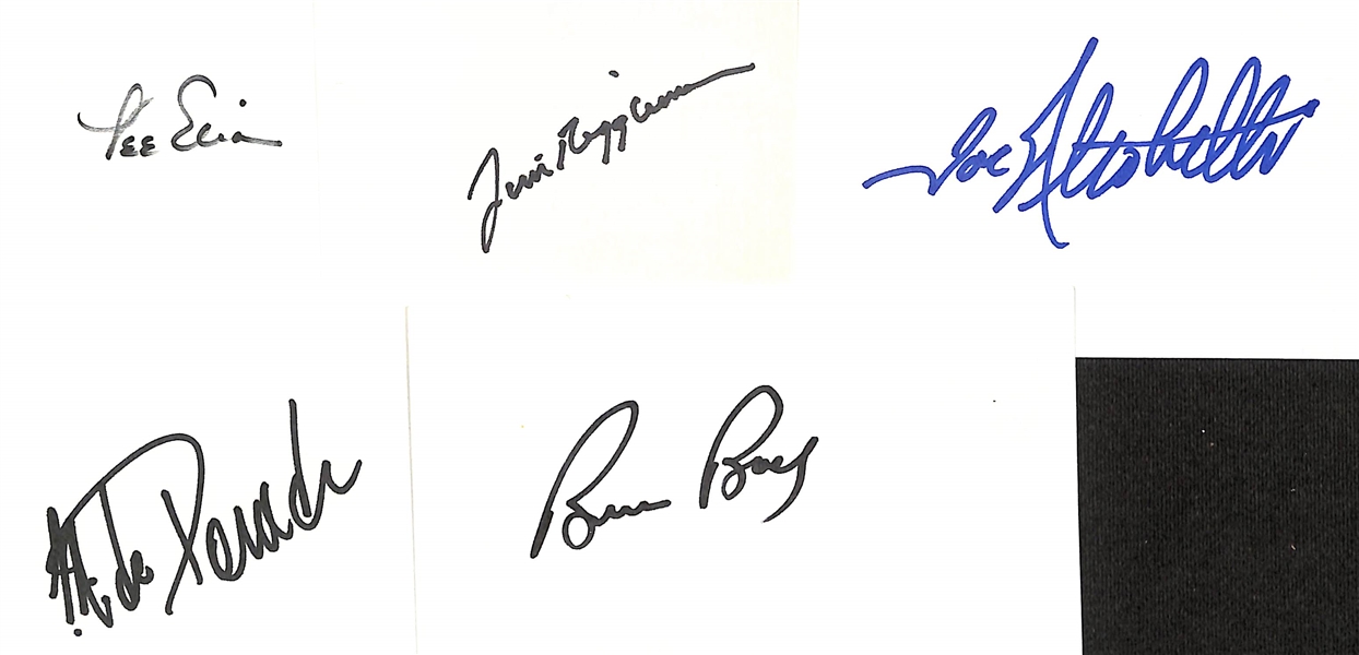 Lot of (350+) Signed Baseball Player Index Cards - Many Minor League - w.  Lee Elia, Jim Riggleman, Joe Altobelli - JSA Auction Letter