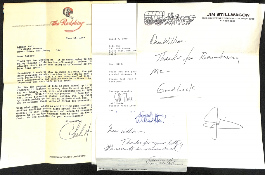 Lot of (120+) Mostly Sports Related Signed Letters & Notes w. Andy Robustelli, Charles Mann, Don Larsen, Virgil Trucks, Eddie Blake, More - JSA Auction Letter