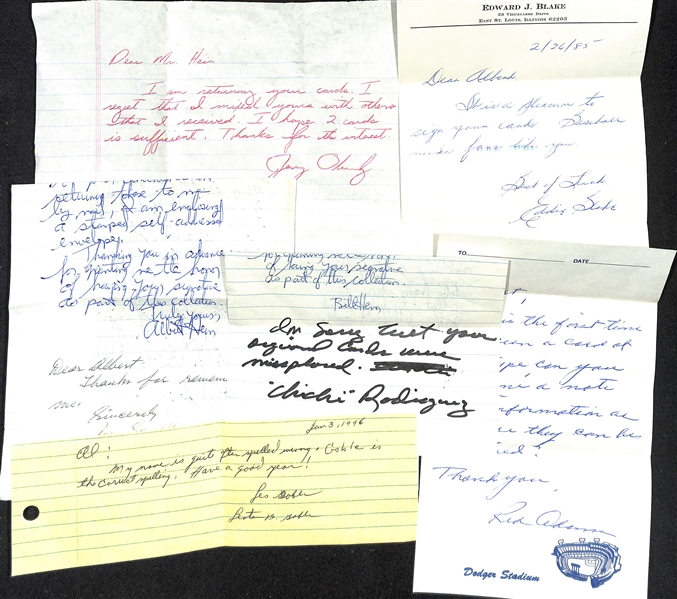   Lot of (110+) Mostly Sports Related Signed Letters & Notes w. Ron Waller, Hal Trosky, Spec Shea, More - JSA Auction Letter