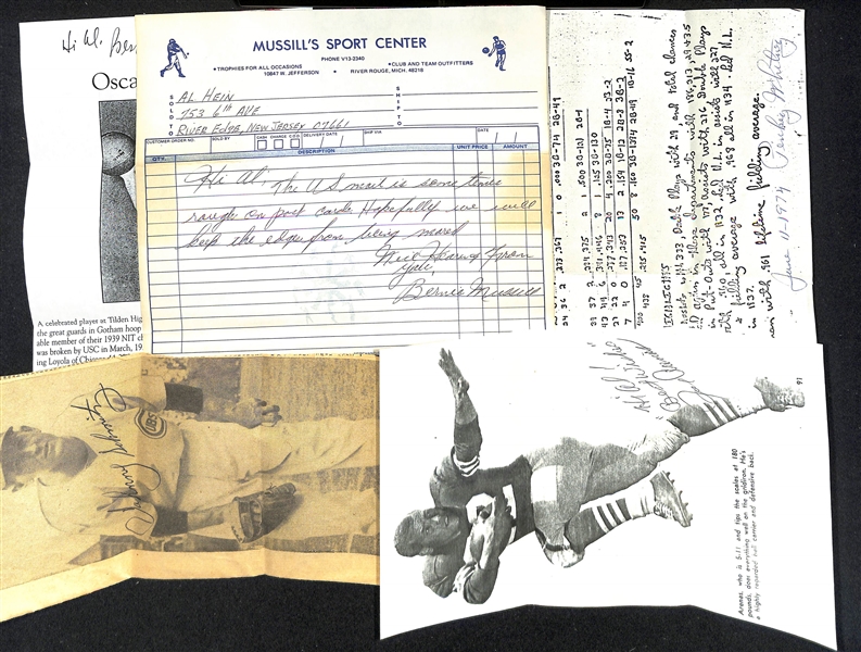 Lot of (110+) Mostly Sports Related Signed Letters & Notes w. Ron Taylor, Bill Skowron, Bob Lemon, Jack Bruner, More - JSA Auction Letter