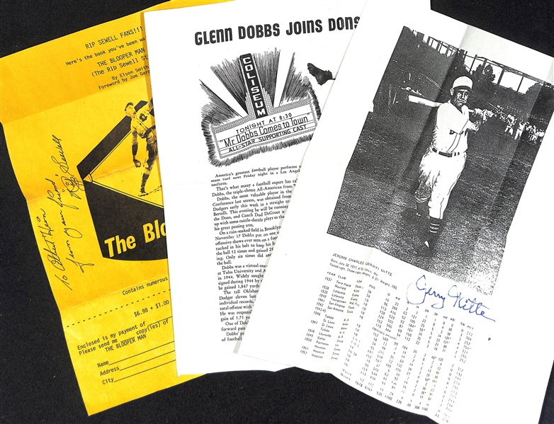 Lot of (110+) Mostly Sports Related Signed Letters & Notes w. Ron Taylor, Bill Skowron, Bob Lemon, Jack Bruner, More - JSA Auction Letter