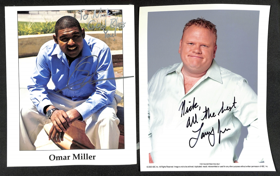 Lot of (60+) Signed Male Celebrity Photos (many personalized) w. Adrian Paul, Omar Miller, + (JSA Auction Letter)