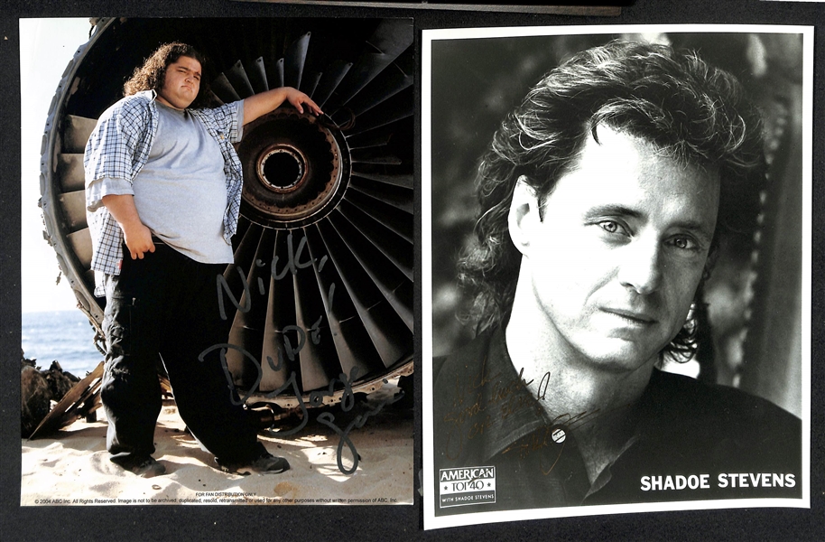 Lot of (60+) Signed Male Celebrity Photos (many personalized) w. Adrian Paul, Omar Miller, + (JSA Auction Letter)
