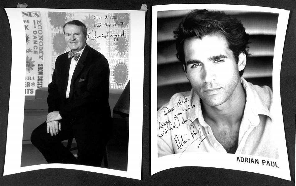 Lot of (60+) Signed Male Celebrity Photos (many personalized) w. Adrian Paul, Omar Miller, + (JSA Auction Letter)