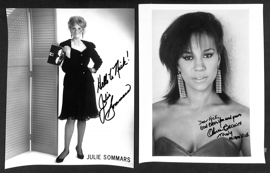 Lot of (40+) Signed Female Celebrity Photos (many personalized) w. Nancy Travis, Elizabeth Montgomery + (JSA Auction Letter)