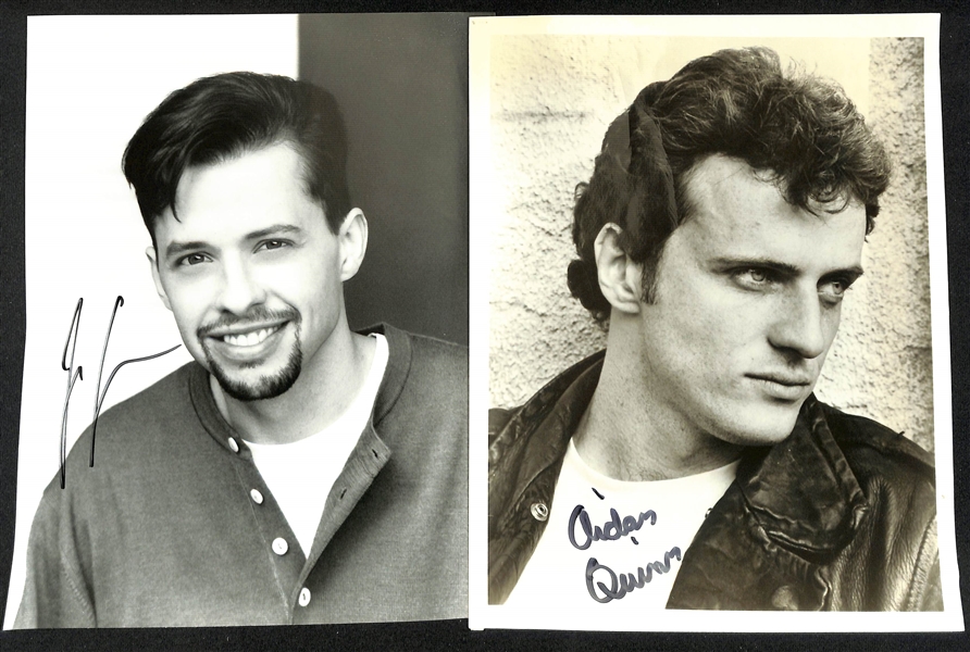Lot of (35+) Signed Male Celebrity Photos (many personalized) w. John Cryer, Aiden Quinn + (JSA Auction Letter)