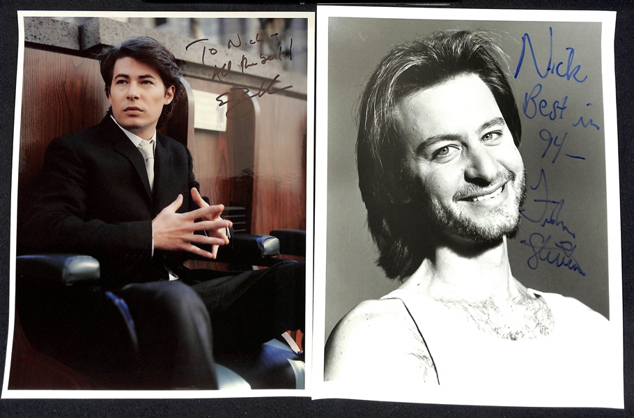 Lot of (35+) Signed Male Celebrity Photos (many personalized) w. John Cryer, Aiden Quinn + (JSA Auction Letter)